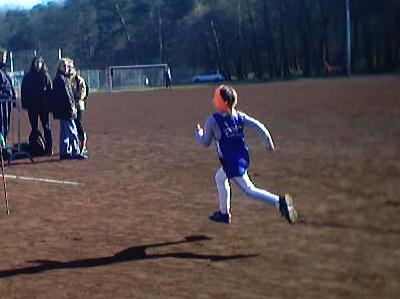 Nikolina kurz vor dem Ziel